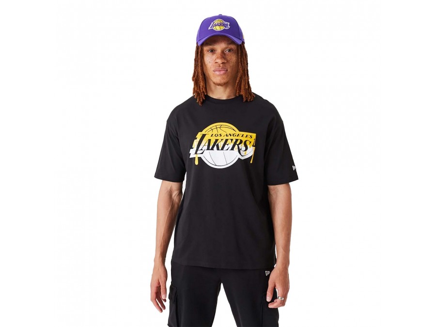 Los Angeles Lakers: Logo Drip T-Shirt - Black